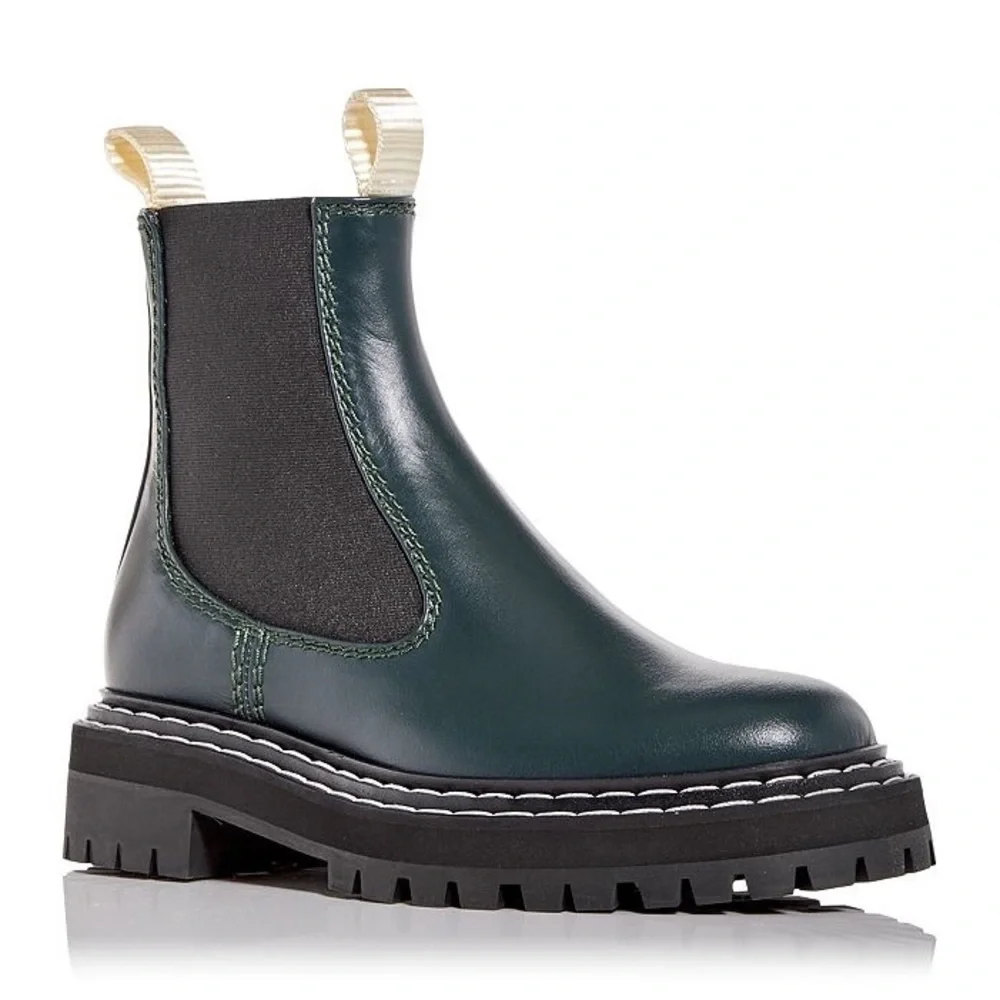 $895 Proenza schouler lug Chelsea boots contrast welt stitches size 36.5
